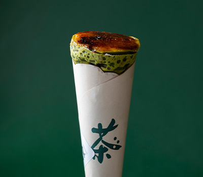 ブリュレお濃茶クレープ