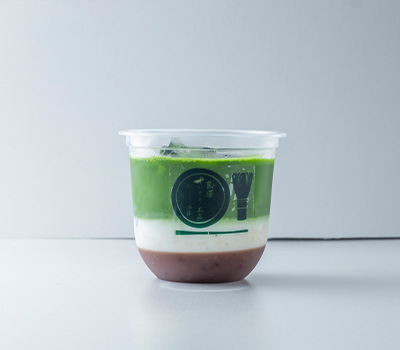 お濃茶ラテ 水あずき